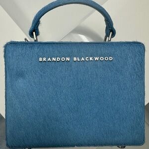 Brandon Blackwood Textured Blue Mini Bag